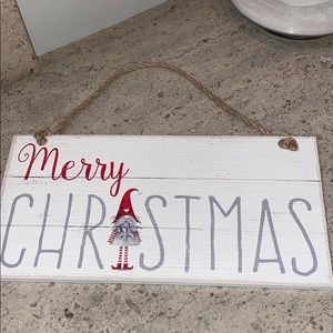 Merry Christmas Wood Sign